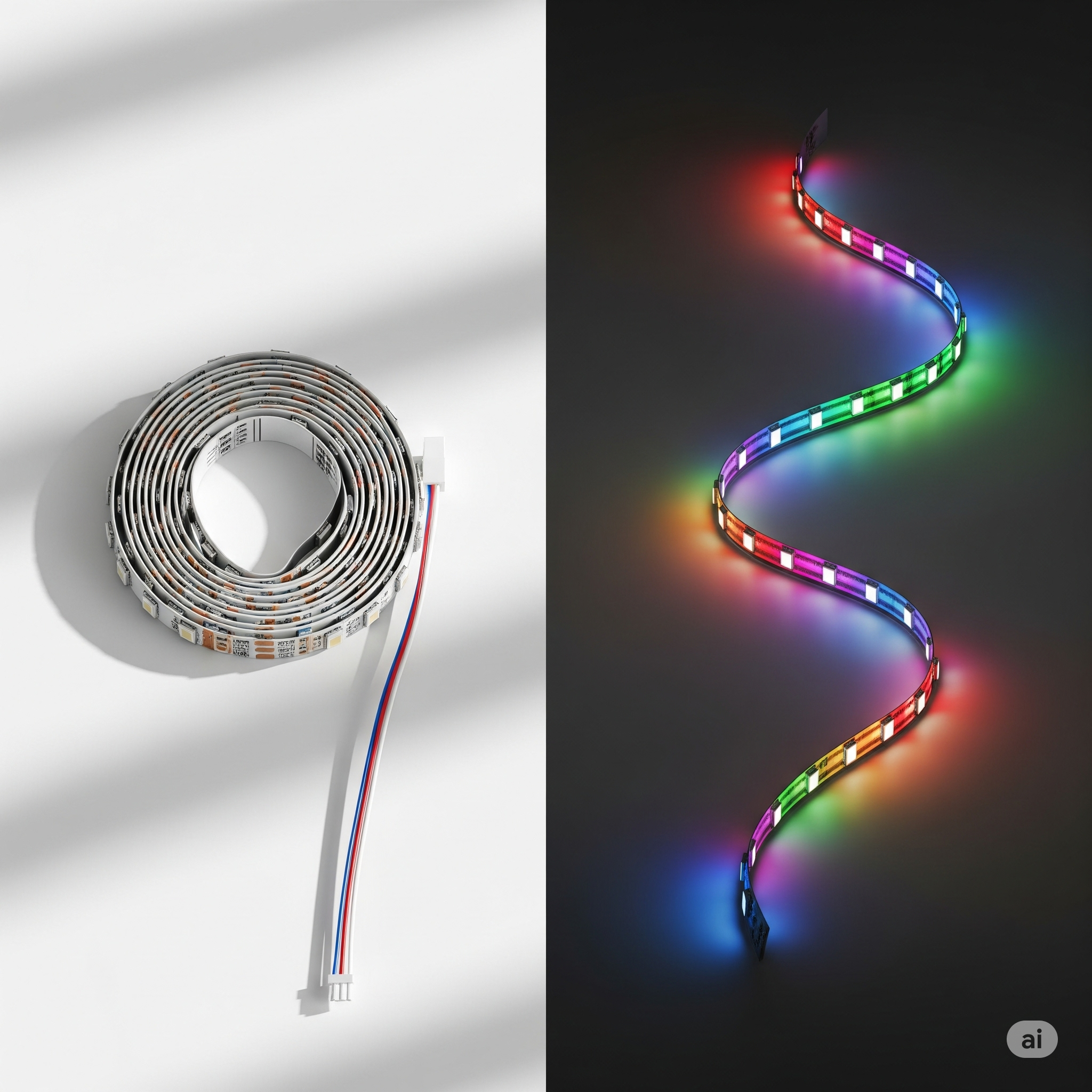 Addressable digital LED strip